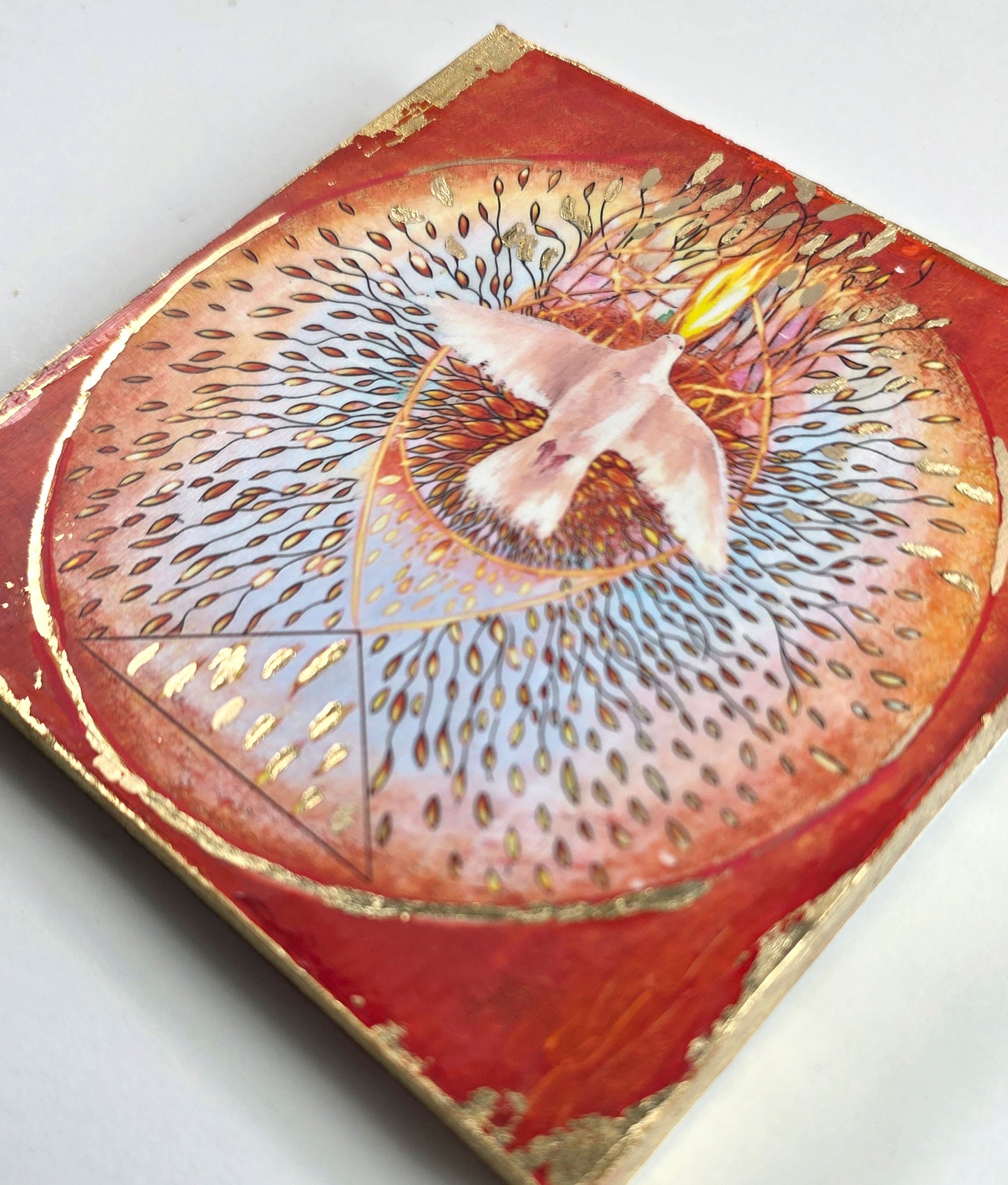 Holy Spirit - mix media Icon 5x5