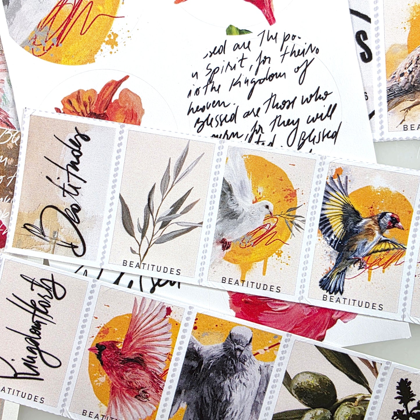 Beatitudes 2 sticker pack - variety stickers for Bible Journaling