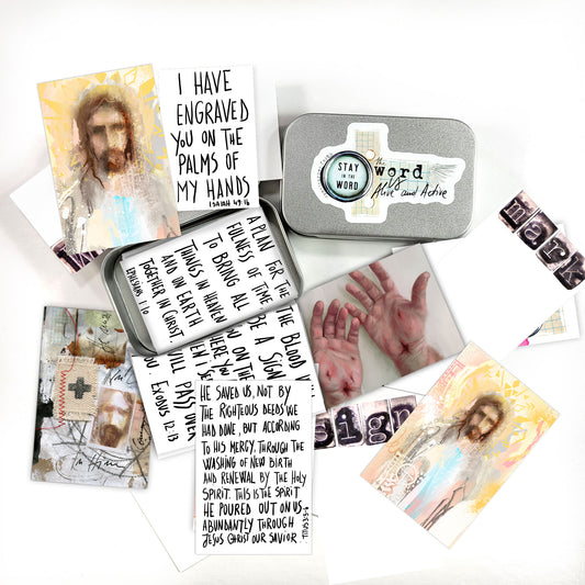 MARKS - Bible Verse cards with option of Tin Box