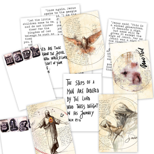MARKS 2 - Bible Verse cards with option of Tin Box