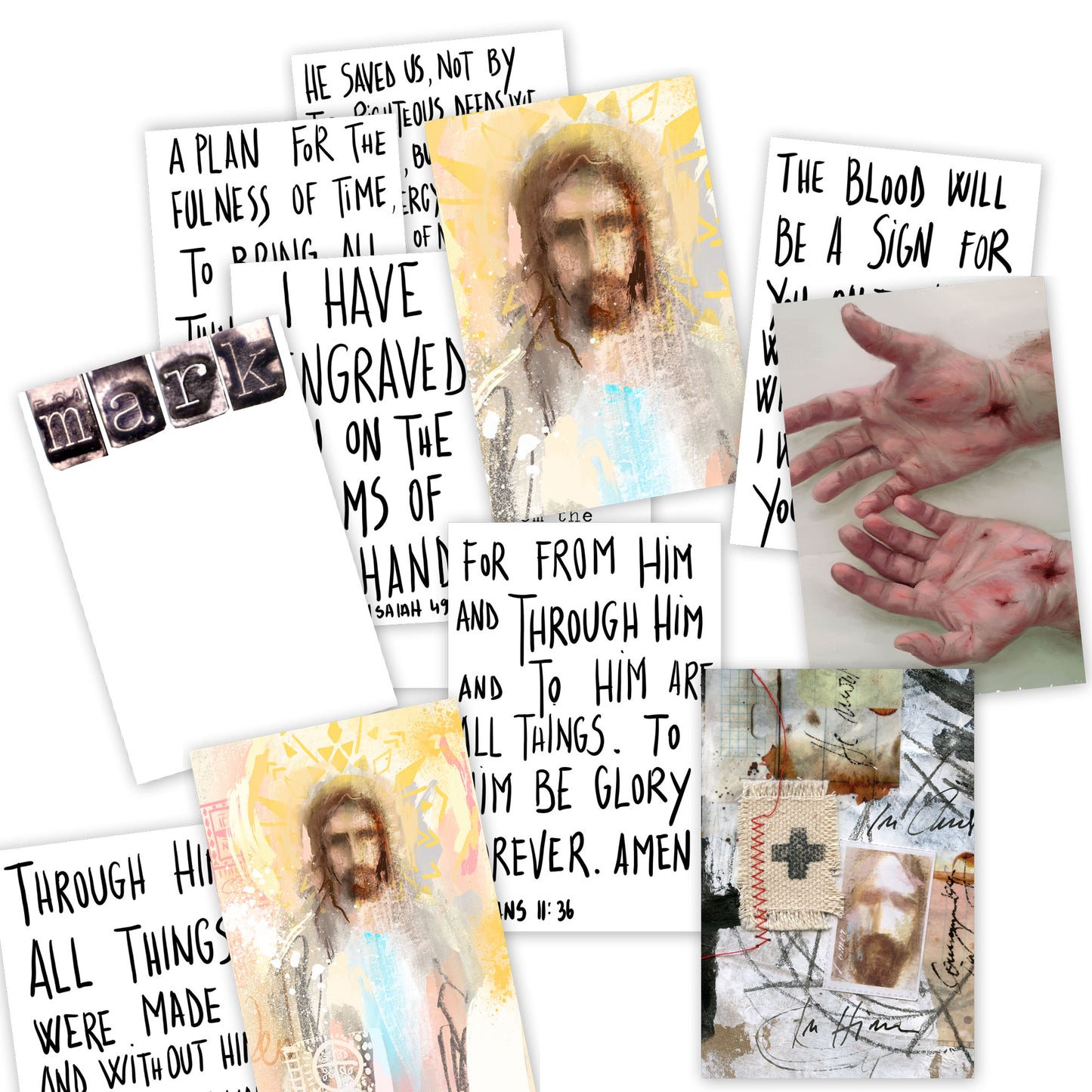 MARKS - Bible Verse cards with option of Tin Box