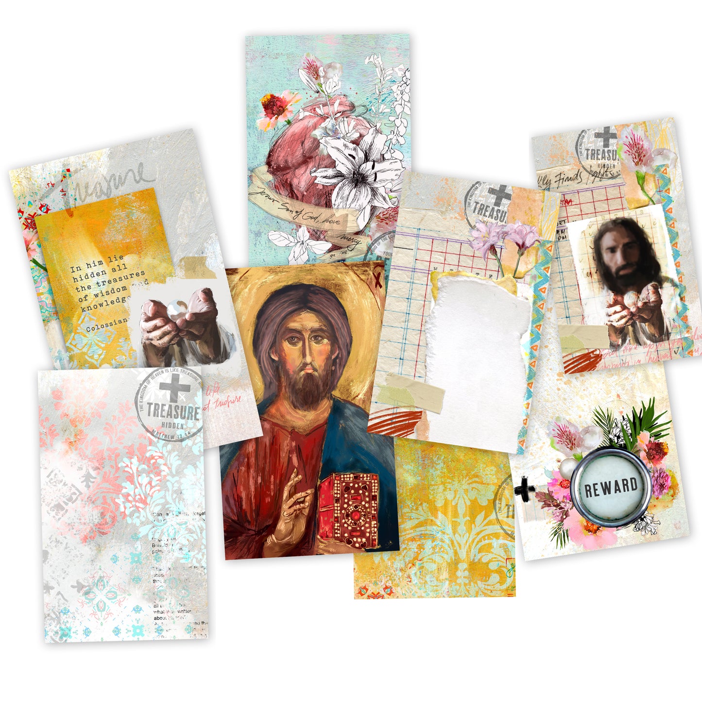REWARD kit ADD ON - Journaling Stickers and cards- digital download