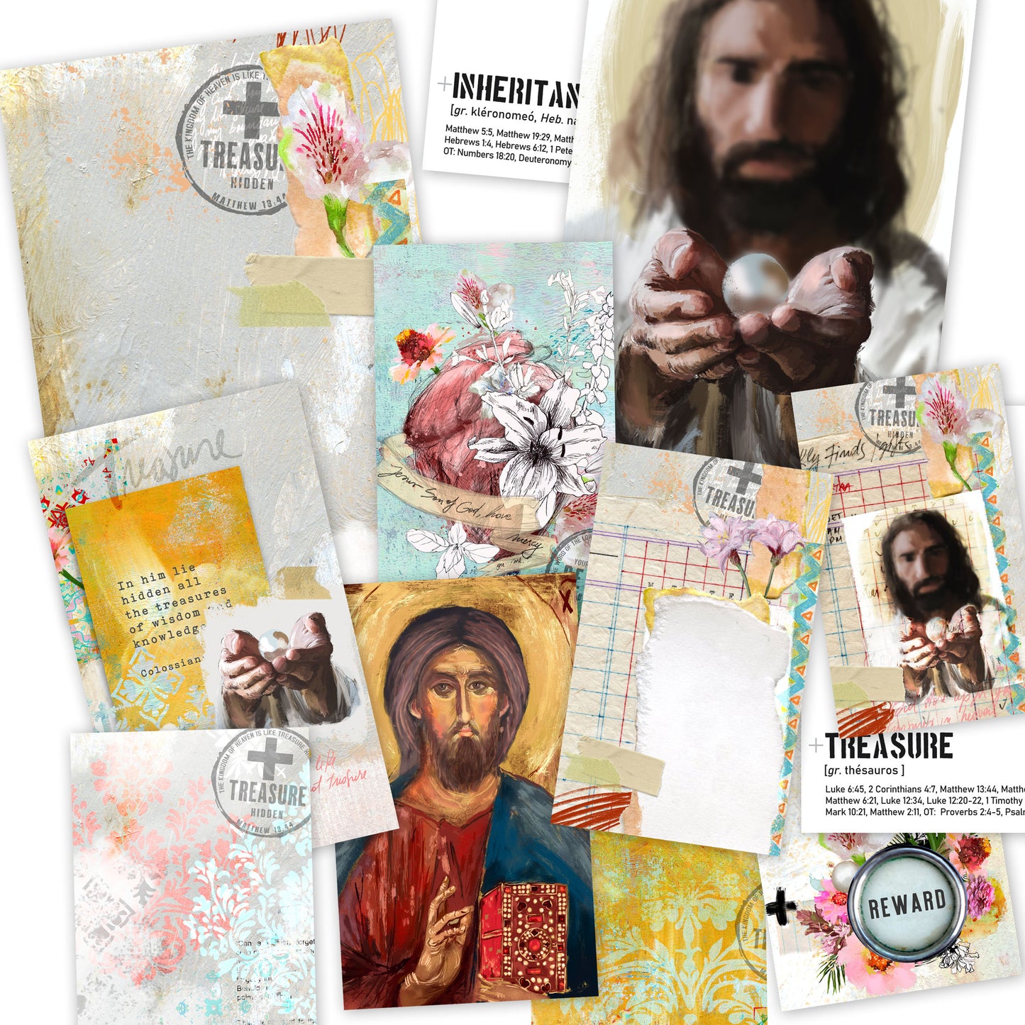 REWARD- ADD on - set of 15 journaling cards mix