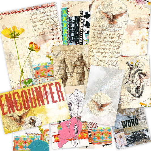 MARKS 2-  set of 13 journaling cards mix