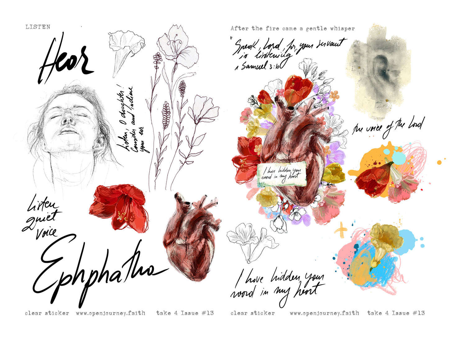 LISTEN - Take 4 kit for Bible Journaling