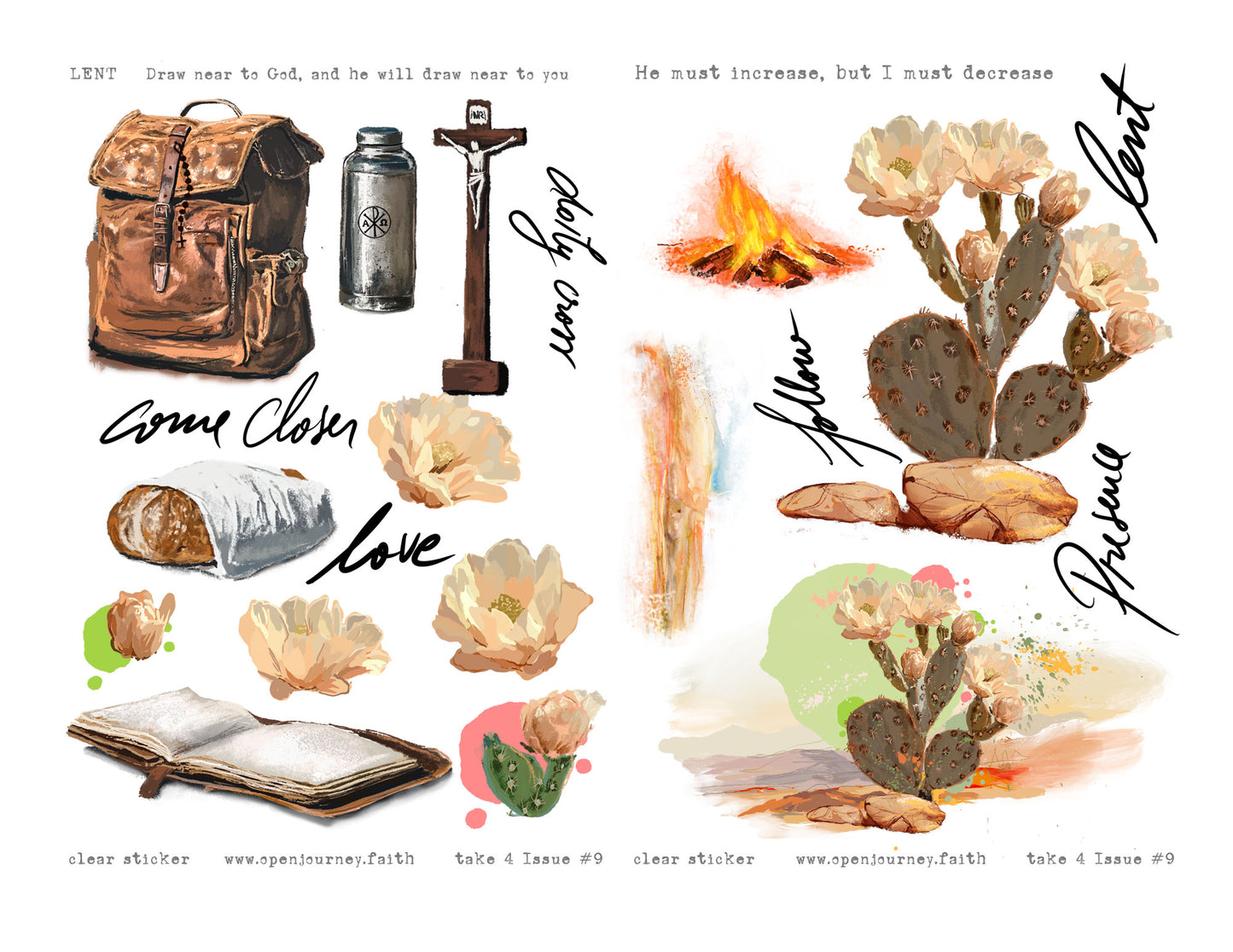 TAKE 4 - CLOSER Lent kit for Bible Journaling