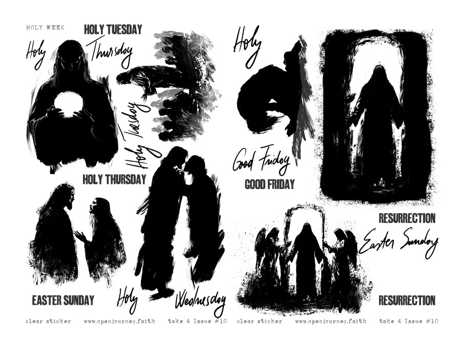 TAKE 4 - HOLY WEEK kit for Bible Journaling