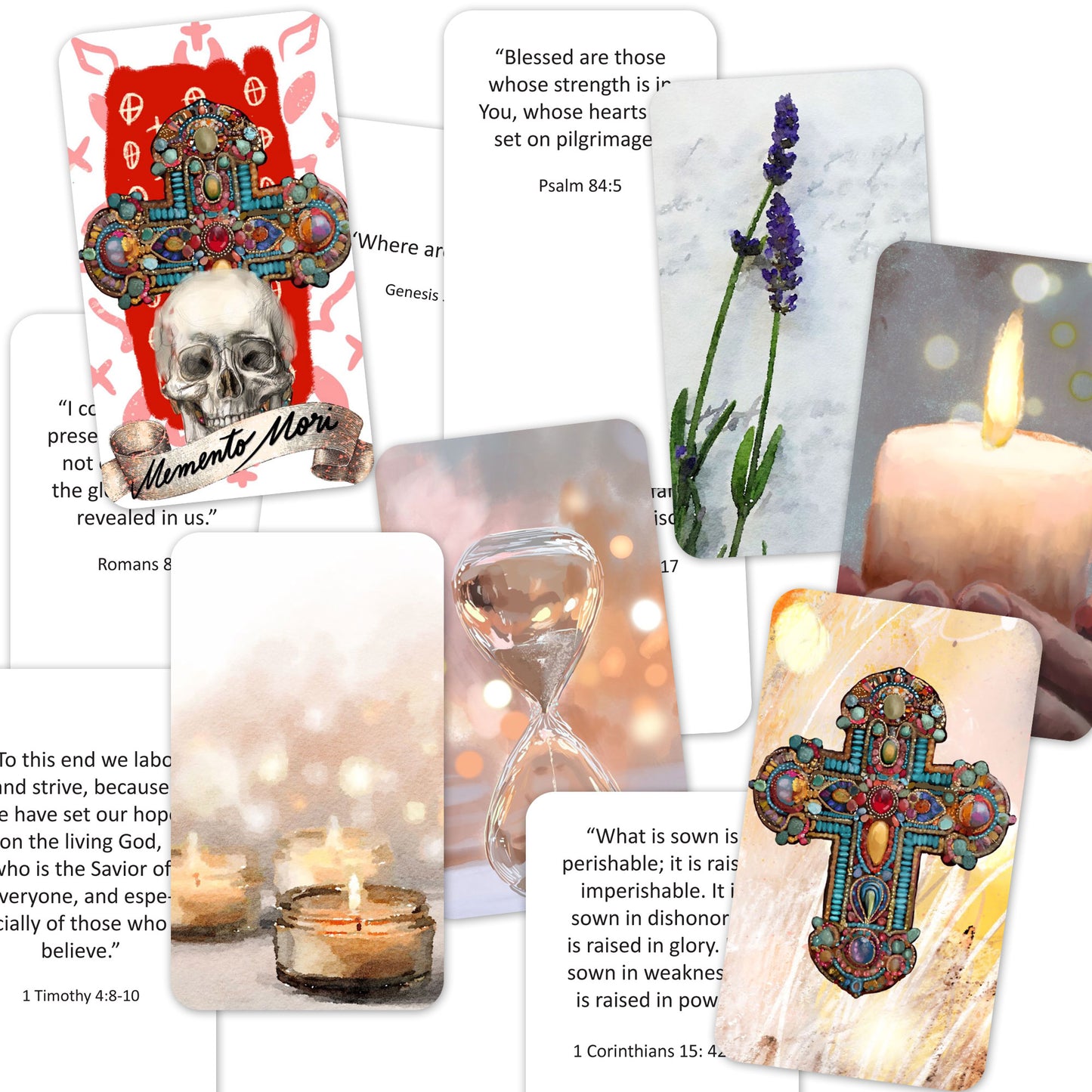 MEMENTO MORI - Bible Verse cards with option of Tin Box