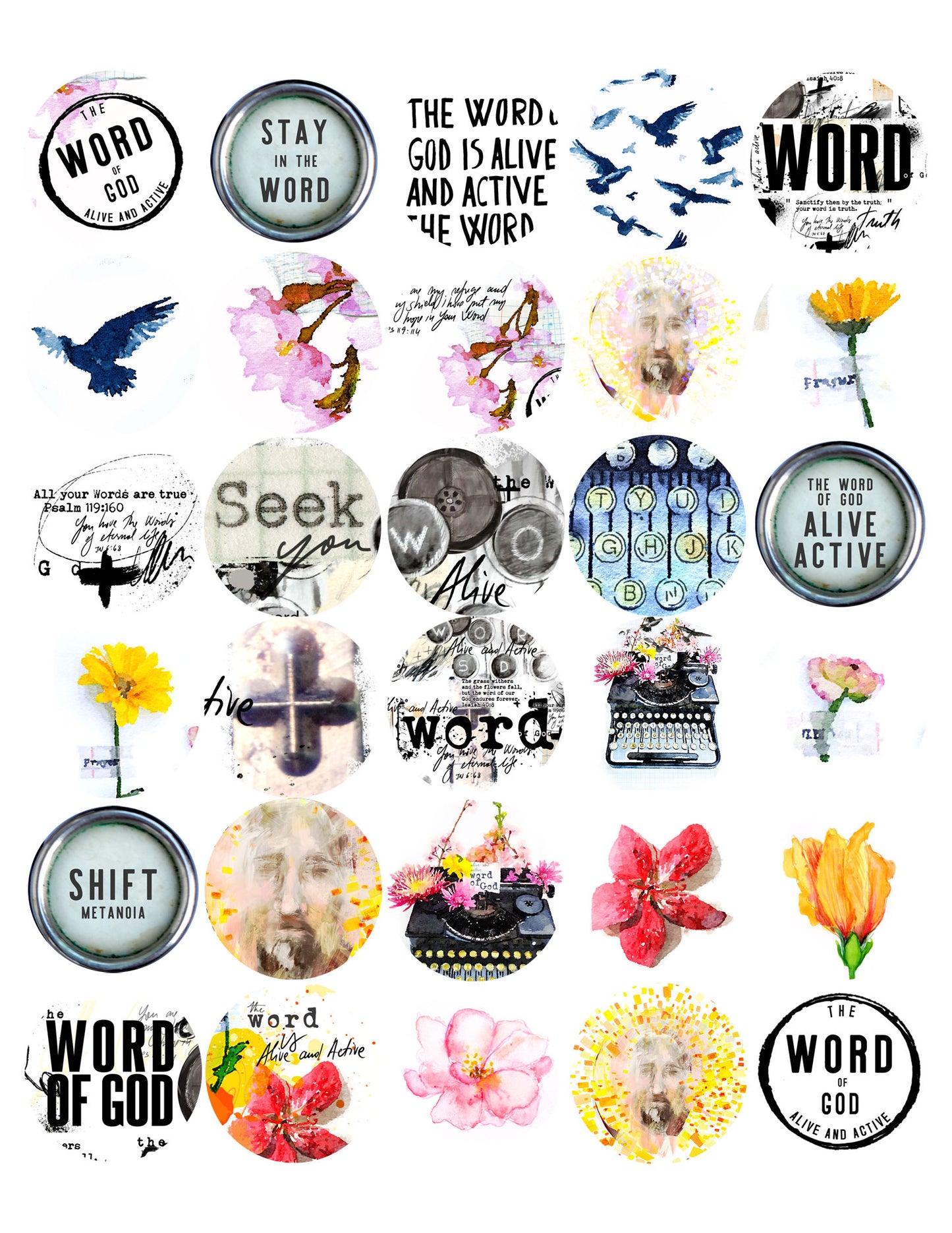 ADD ON Word of God - Journaling Stickers - digital download