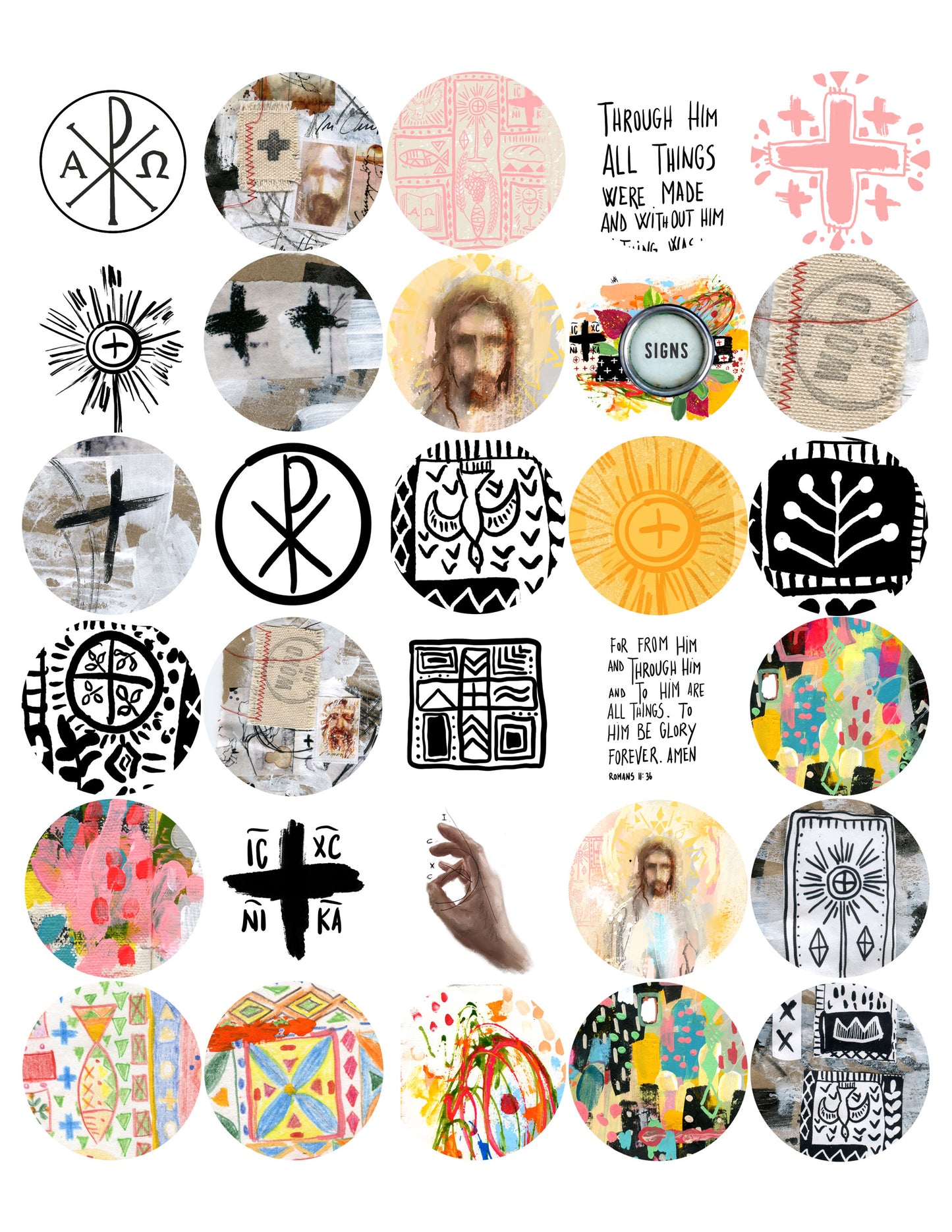 MARKS - Journaling Stickers, tickets and cards- digital download