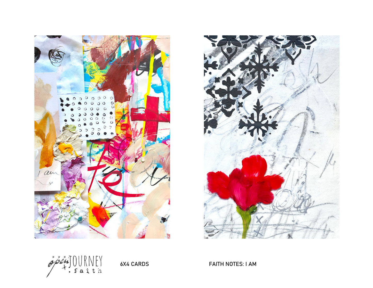 I AM- set of 18 JOURNALING CARDS mix