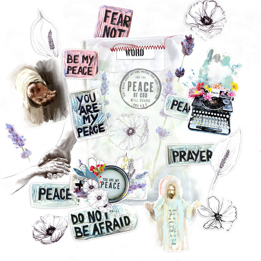 PEACE- ADD ON kit - Journaling die cuts