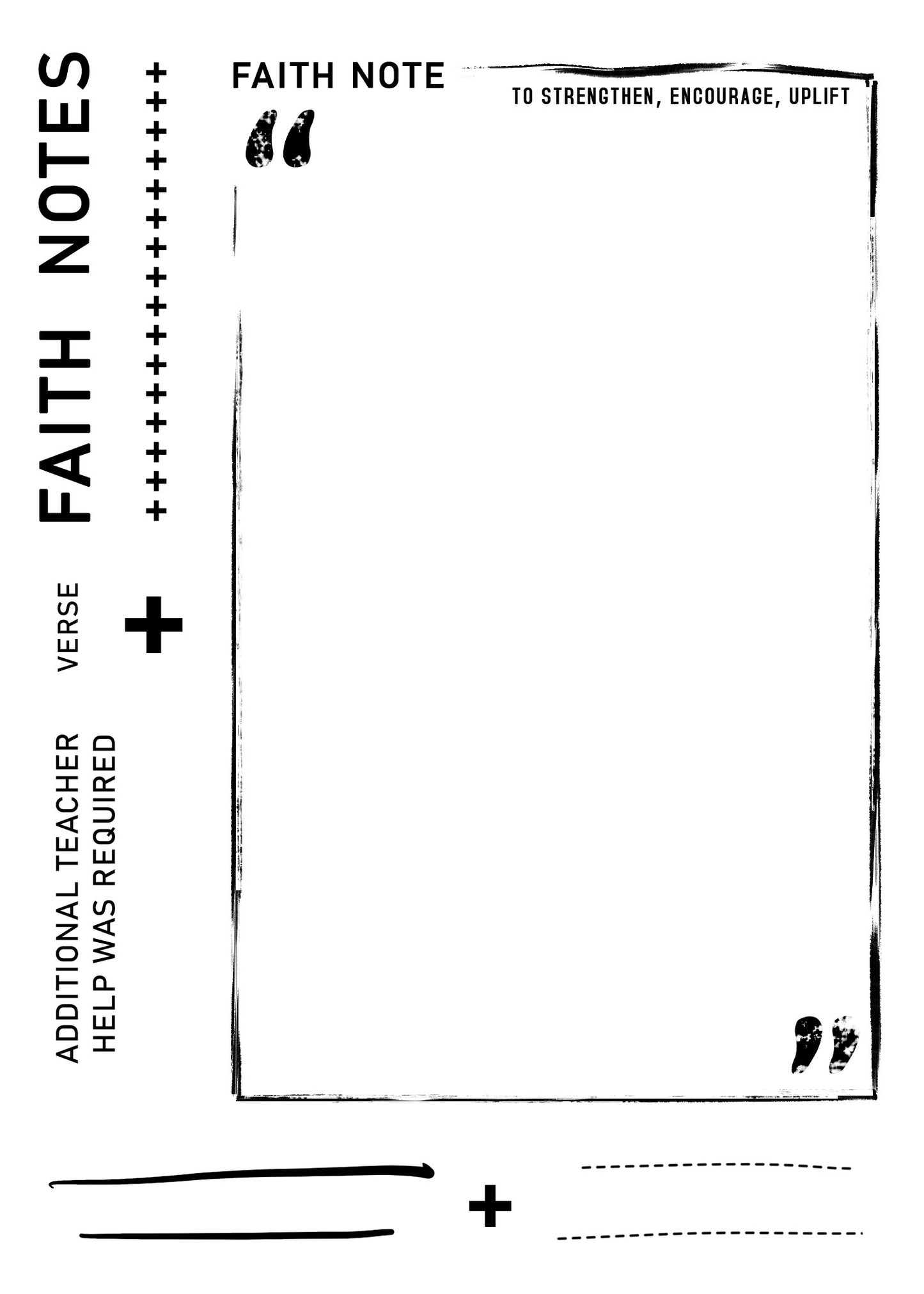 Faith Notes - stamp set