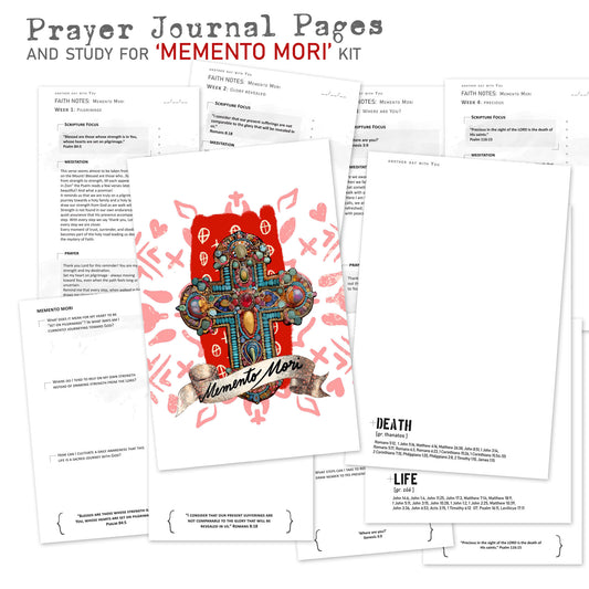 MEMENTO MORI kit Prayer Journal pages