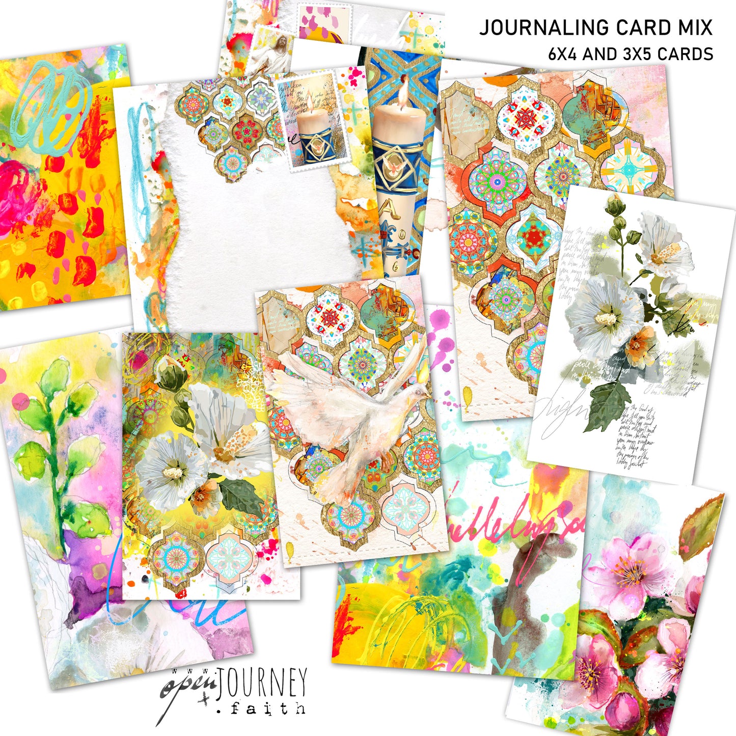 SALT & LIGHT- set of 18 JOURNALING CARDS mix
