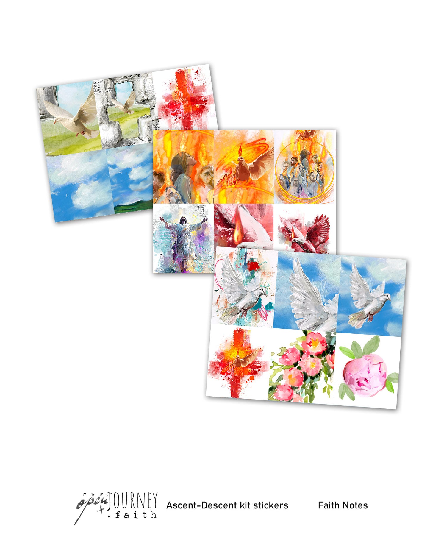 **ASCENT-DESCENT- kit ** for Bible Journaling - Faith Notes series