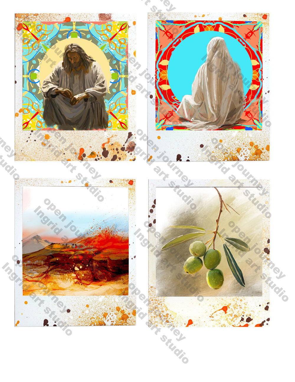 Beautiful 6 LENT - ADD ON - Polaroid images -digital download
