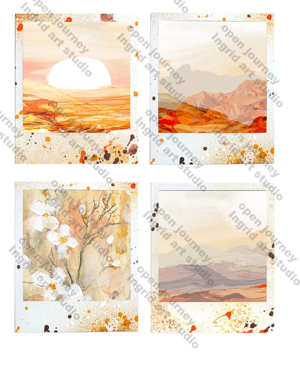 Beautiful 6 LENT -  ADD ON - Polaroid images -digital download