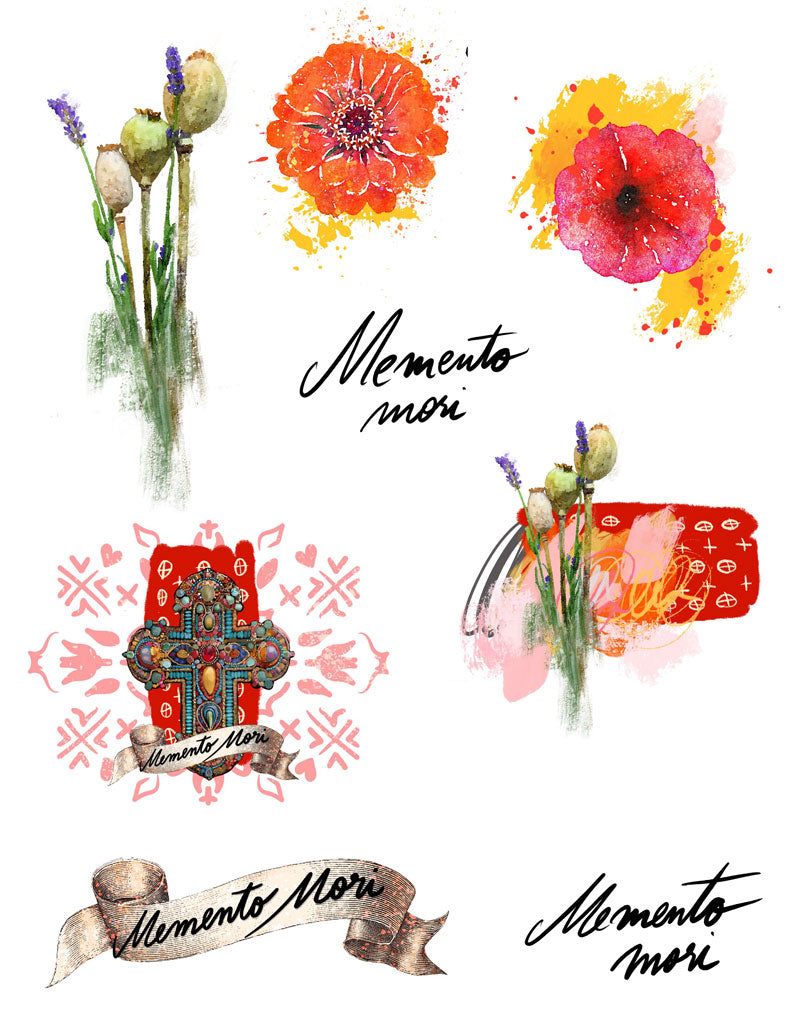 MEMENTO MORI - Bible Journaling kit- digital download