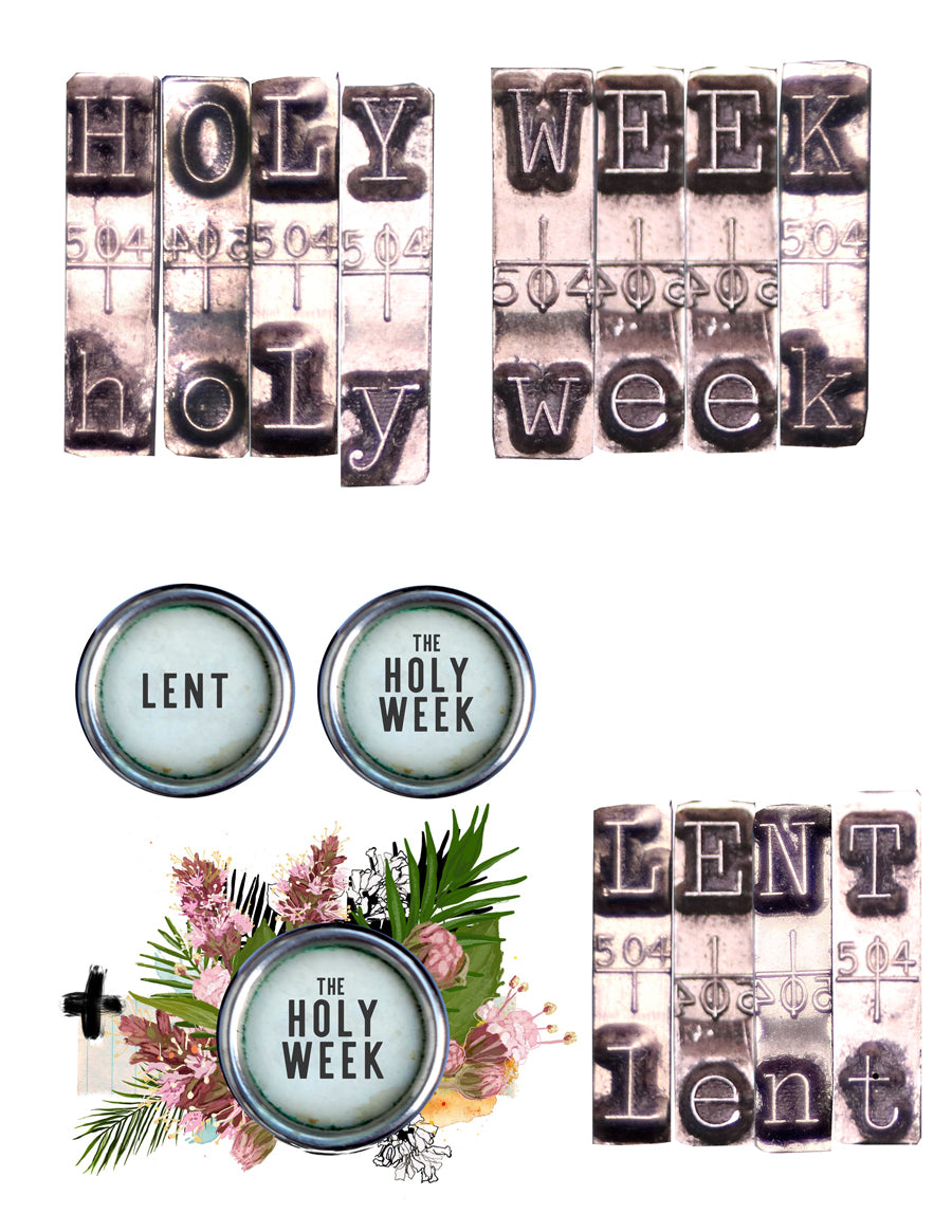 Take 4- HOLY WEEK kit- digital download