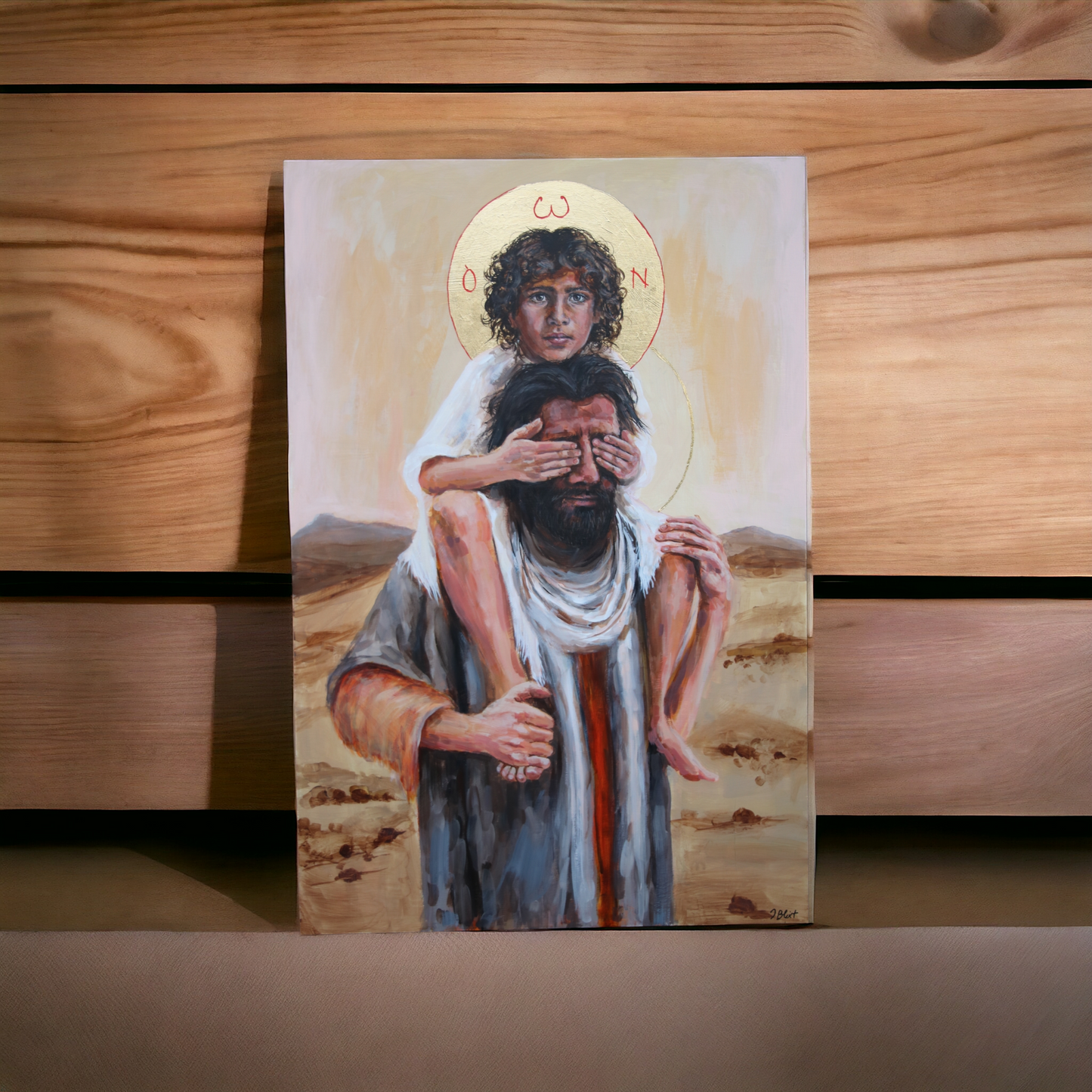 Trust - Jesus and Joseph - prayer card and prints