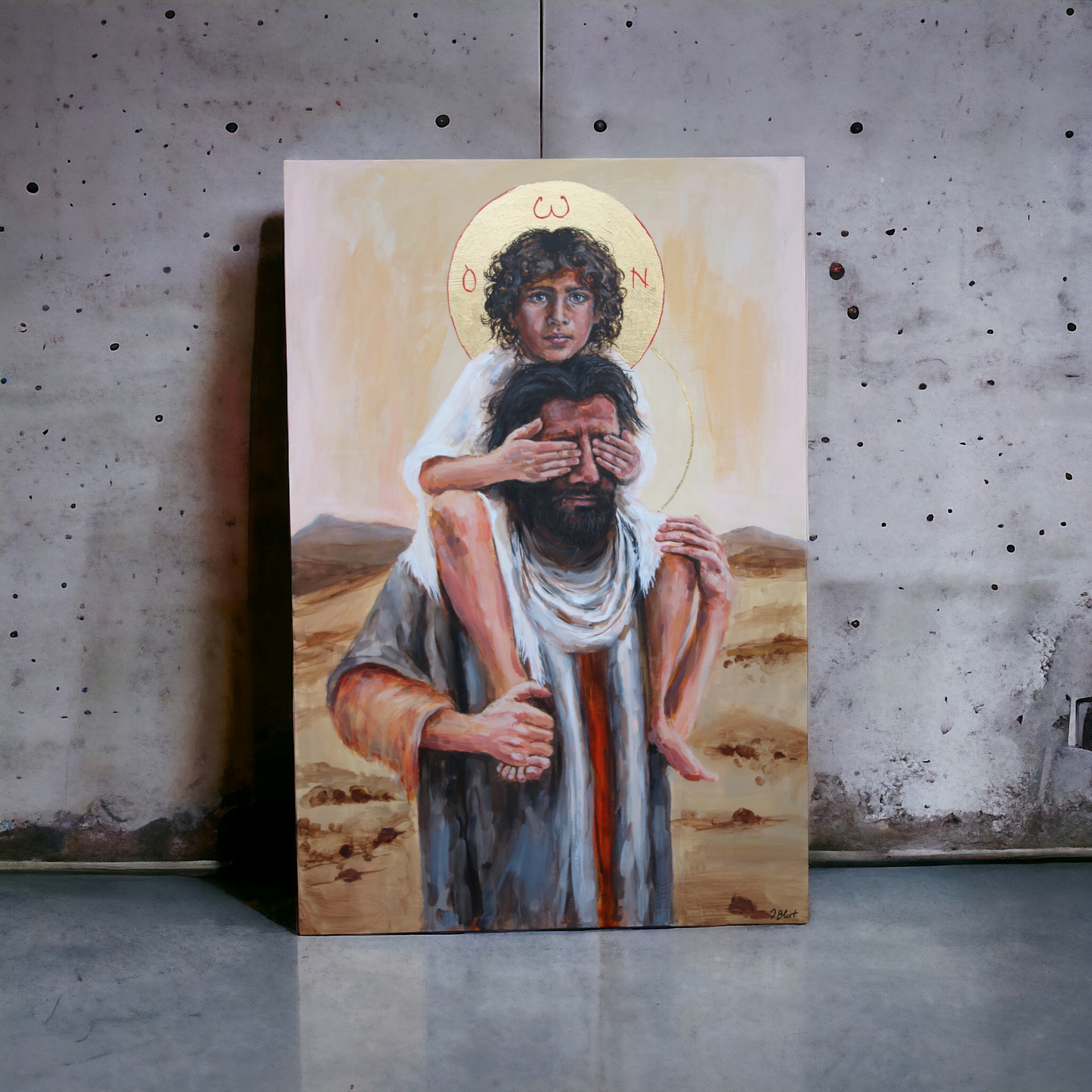 Trust - Jesus and Joseph - prayer card and prints