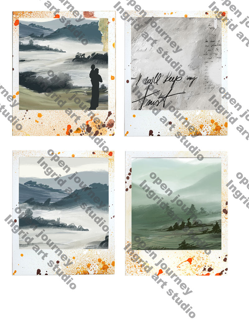 Beautiful 5 Trust - ADD ON - Polaroid images -digital download