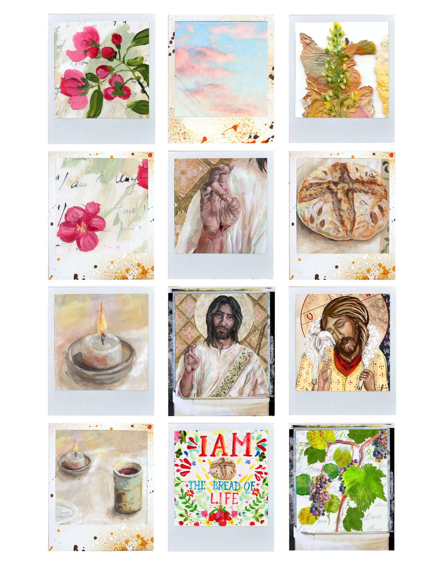 I AM- Add-ons DIGITAL DOWNLOAD: Journaling Stickers, cards, tickets