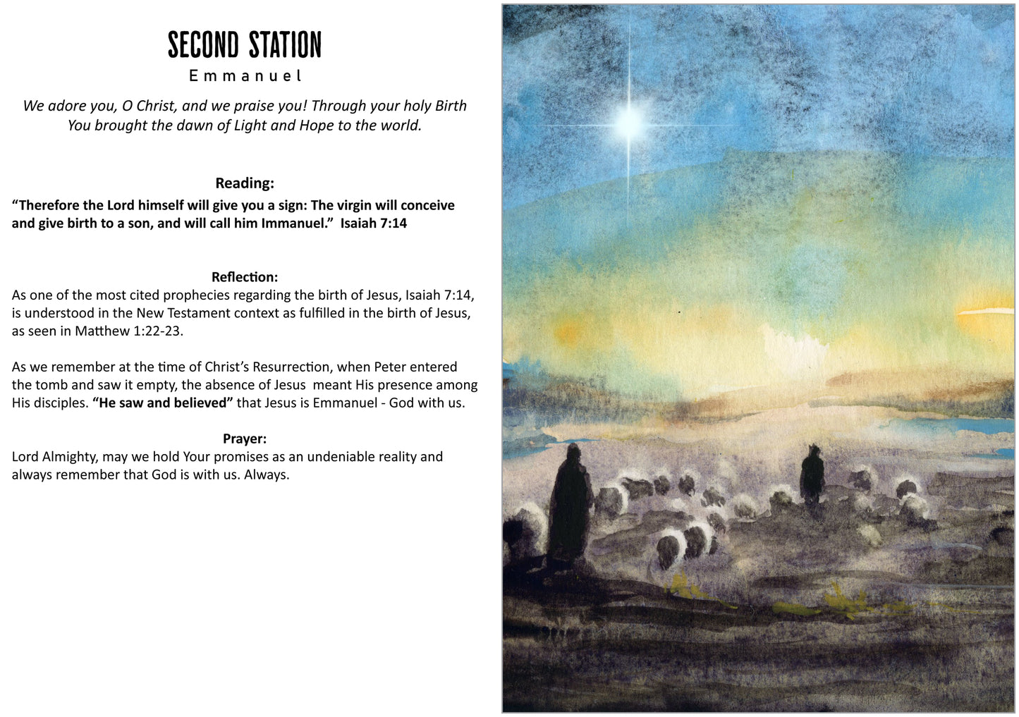 The Way (Stations) of the Dawn - Advent Bible journaling kit