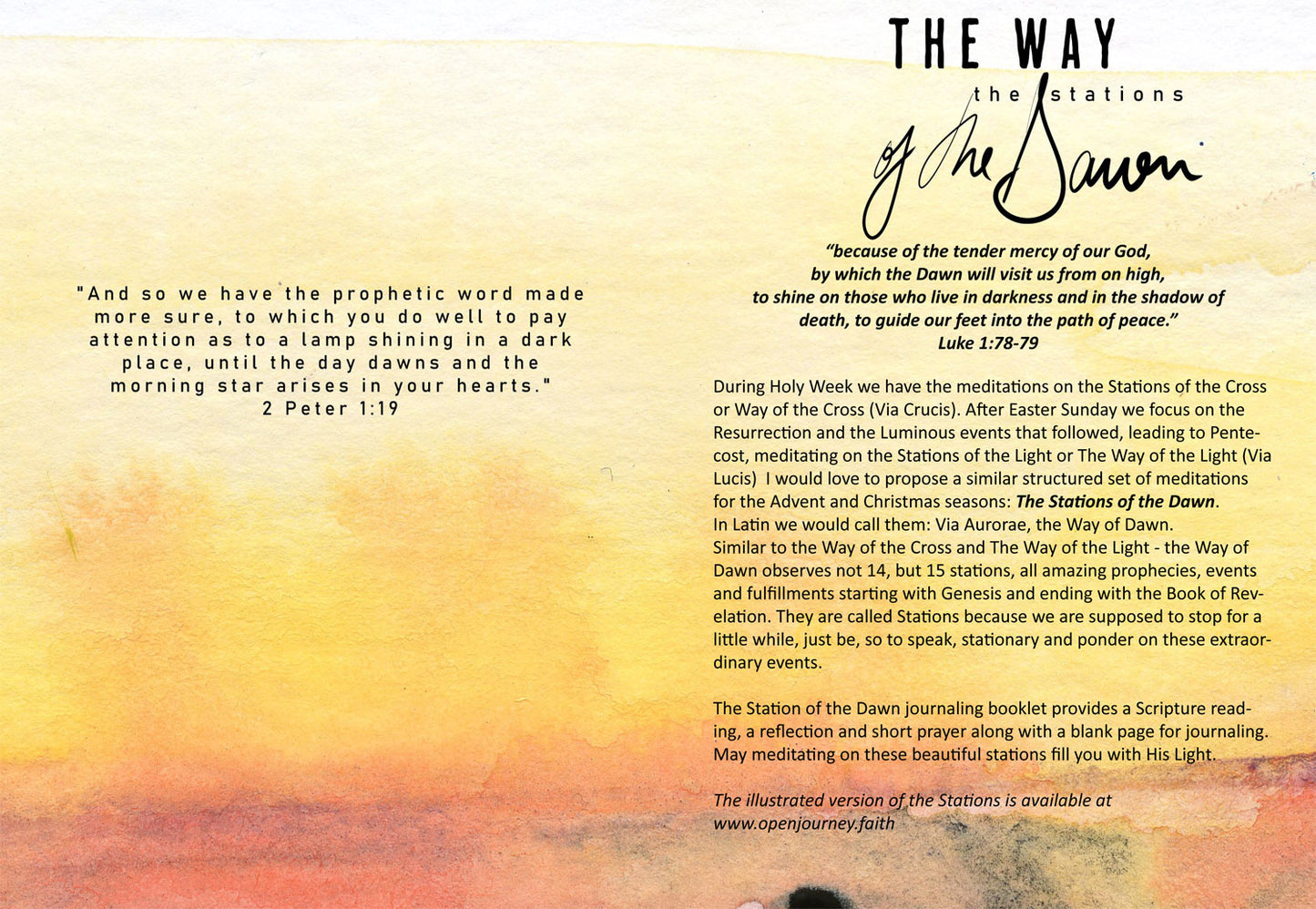 The Way (Stations) of the Dawn - Advent Bible journaling kit