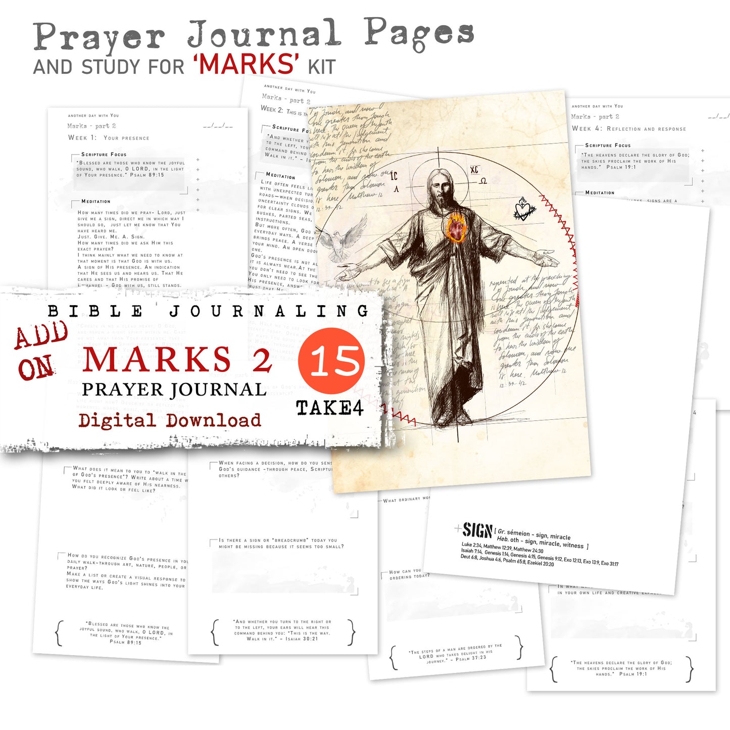 MARKS 2 kit Prayer Journal pages
