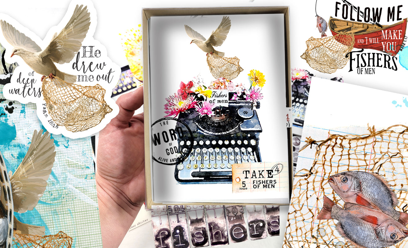 TAKE 4 - FISHERS OF MEN - Bible journaling kit