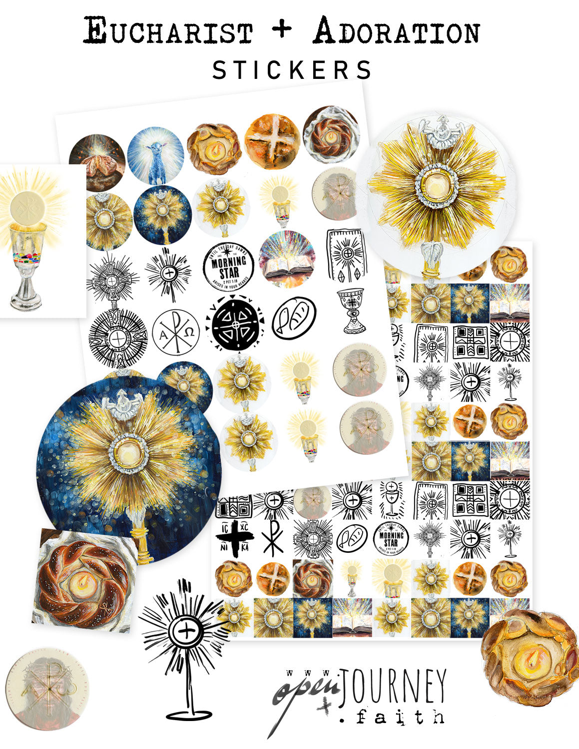 ADORATION FAITH NOTES journal with sticker options
