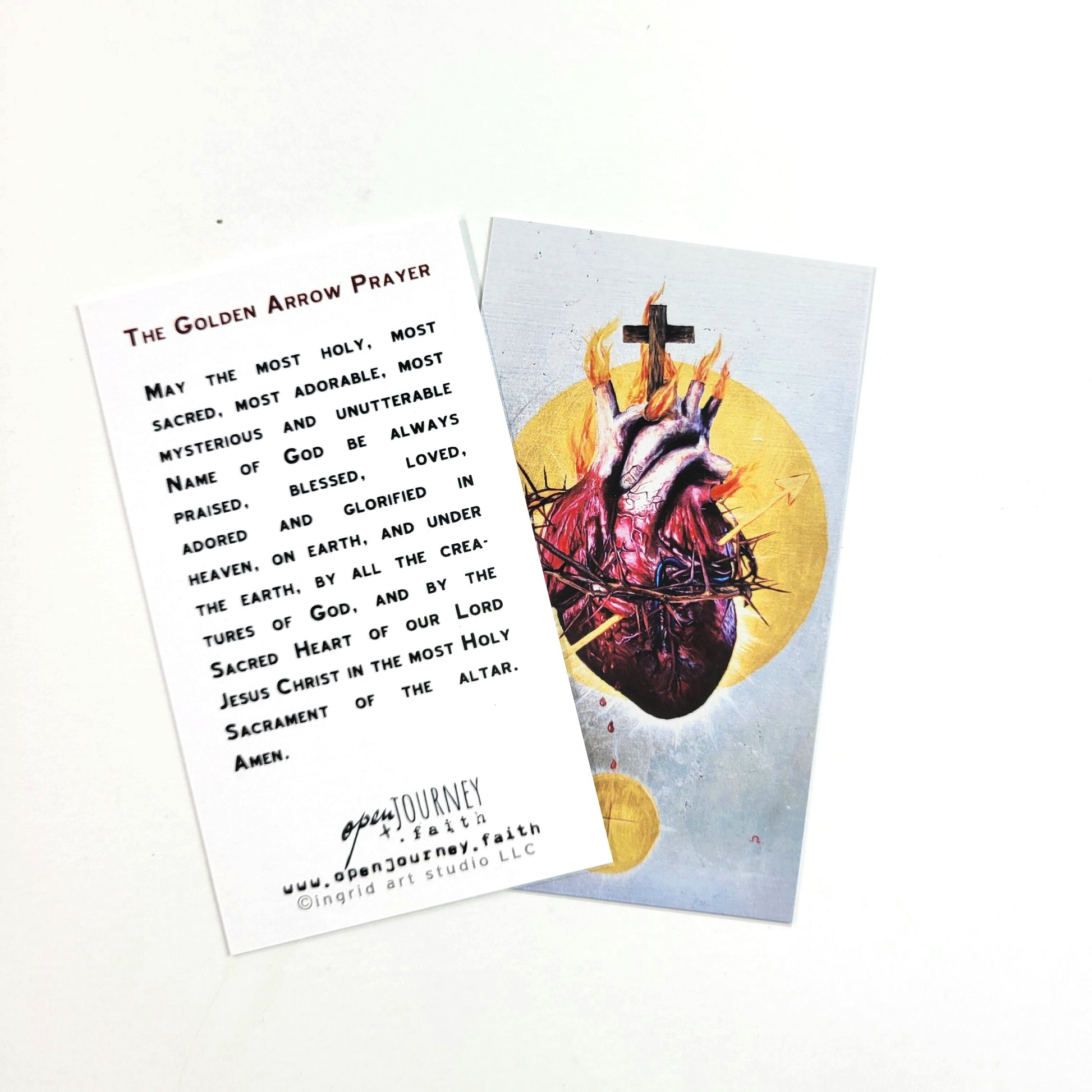 The Golden Arrow Prayer Card