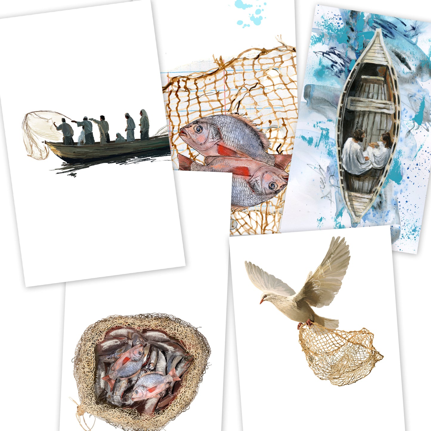 TAKE 4 - FISHERS OF MEN - Bible journaling kit