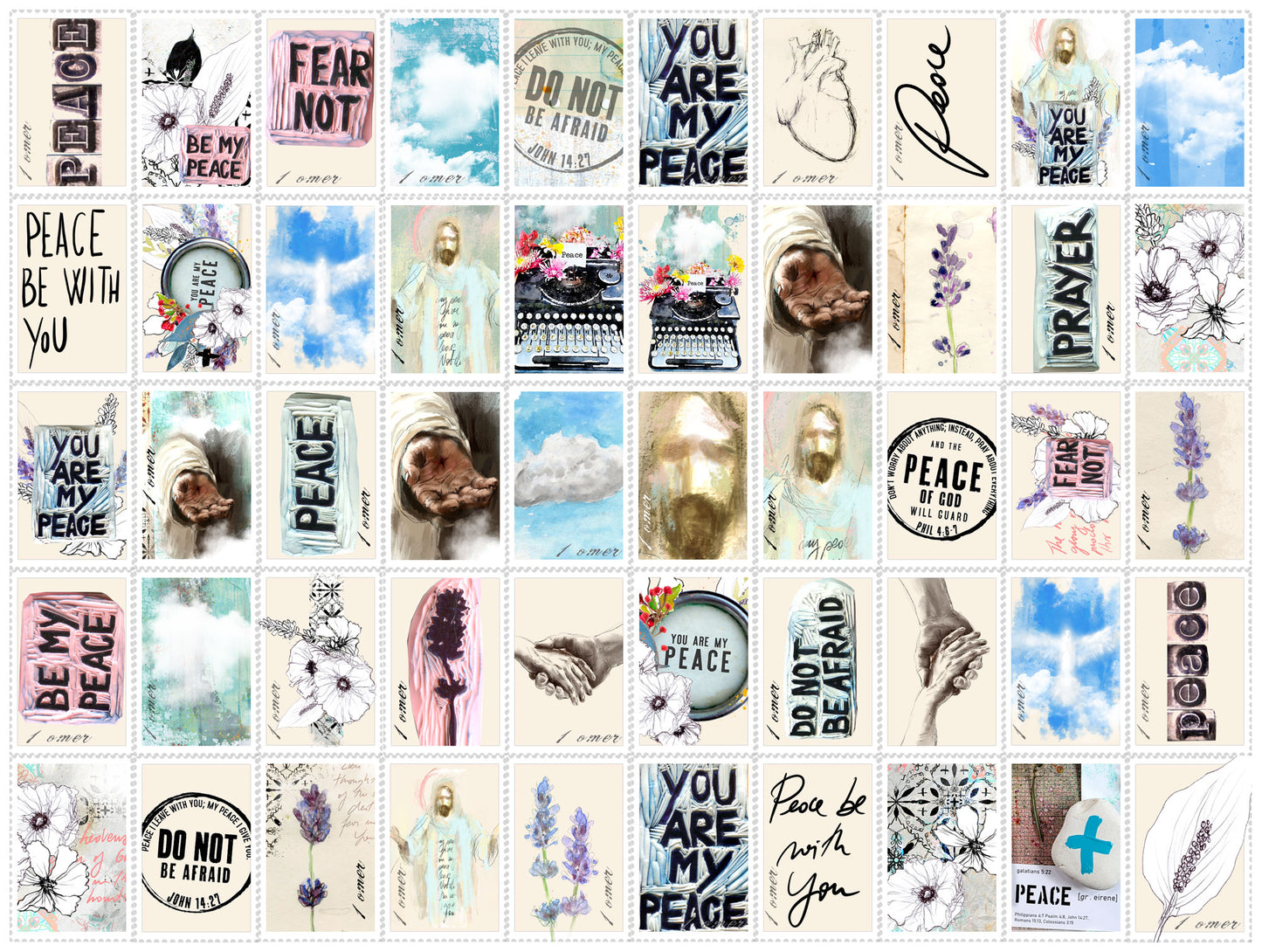 PEACE kit ADD ON - Journaling Stickers and cards- digital download