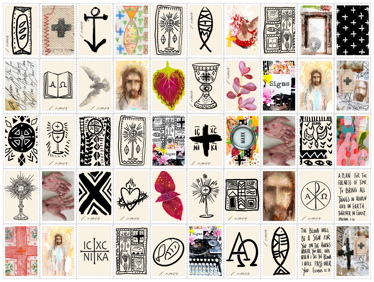 MARKS - Journaling Stickers, tickets and cards- digital download