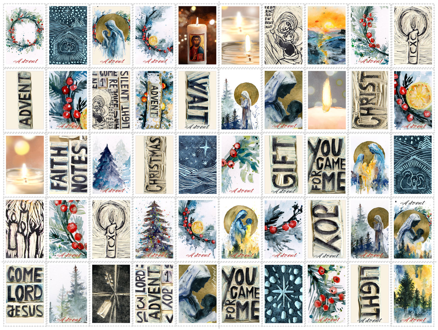ADVENT sticker pack - variety stickers for Bible Journaling