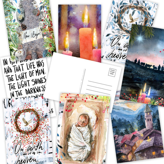 New Beginning - set of 8 postcards