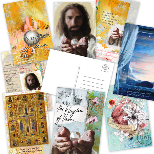 REWARD- set of 8 postcards