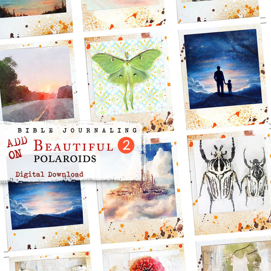 Beautiful 2 Purpose and Beauty kit ADD ON - Polaroid images -digital download