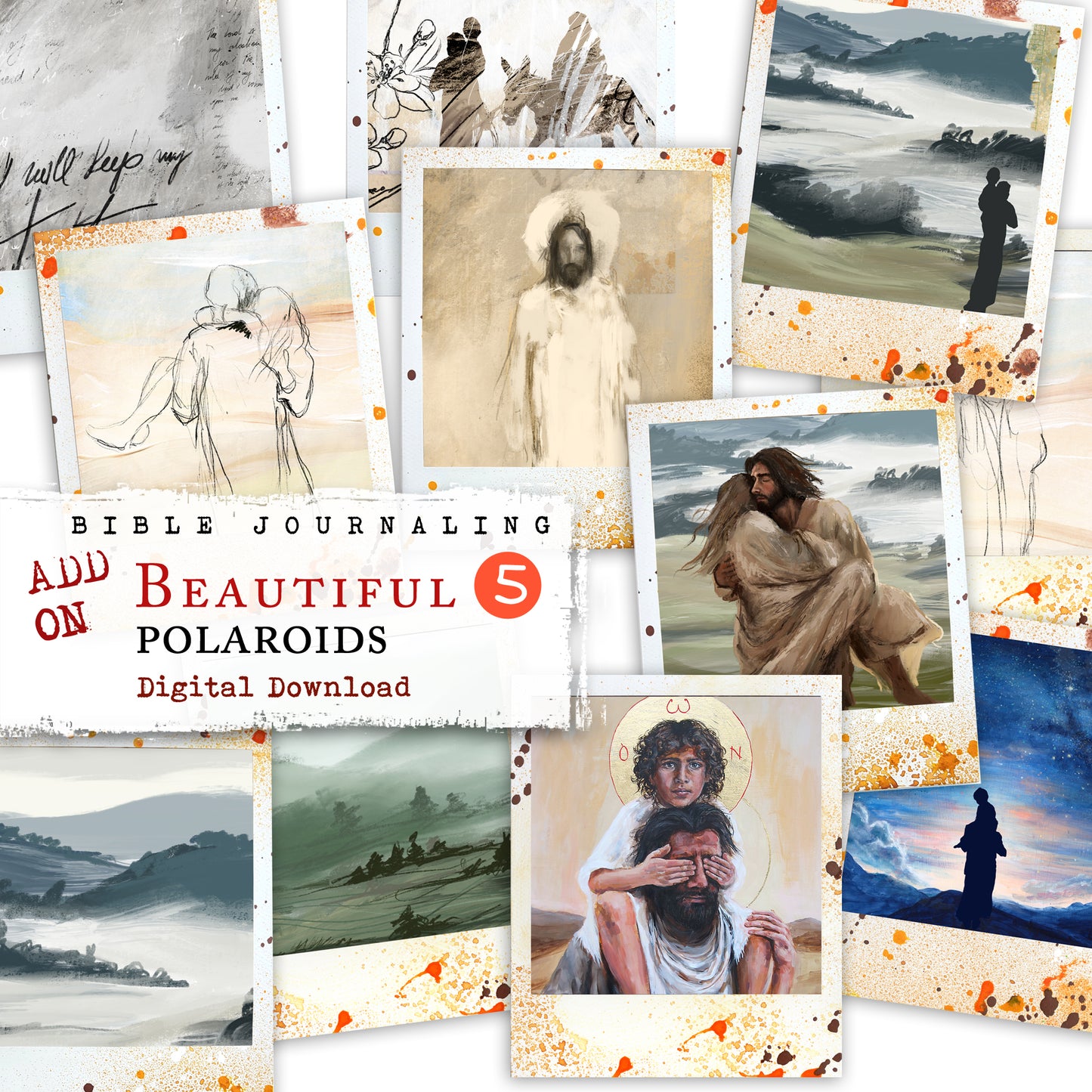 Beautiful 5 Trust - ADD ON - Polaroid images -digital download