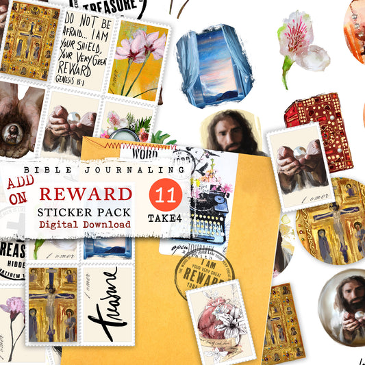 REWARD kit ADD ON  - Journaling Stickers and cards- digital download