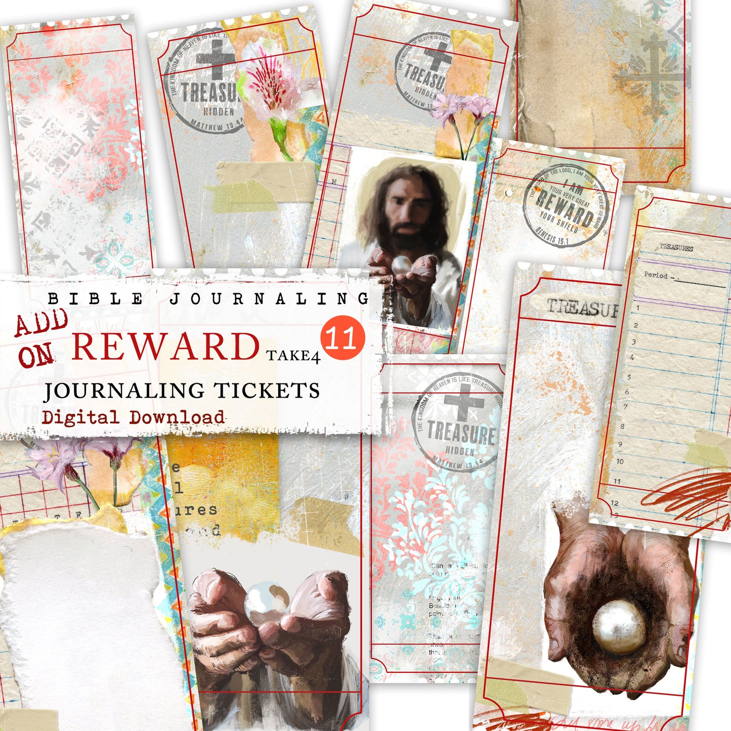 REWARD-Journaling Tickets and Cards - digital download