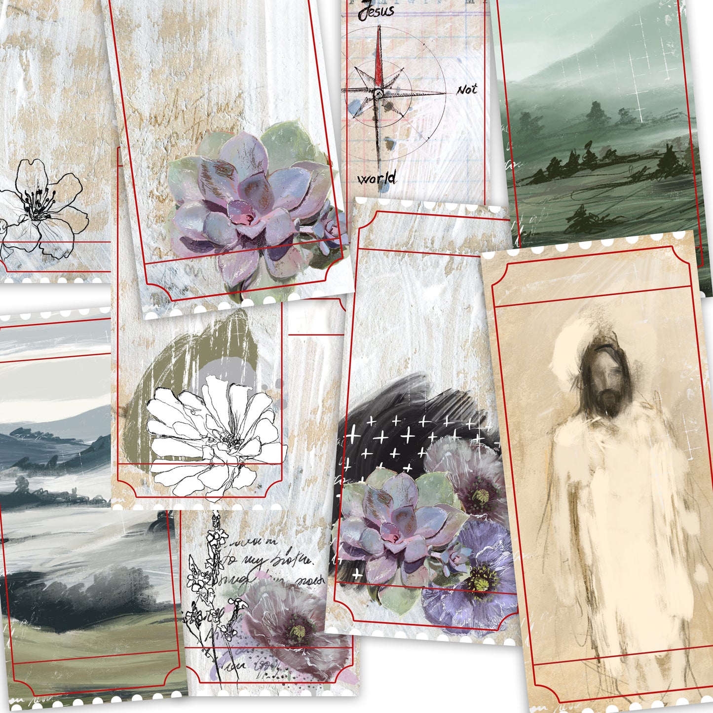 ADD ON Beautiful 5 TRUST- Journaling Tickets - digital download