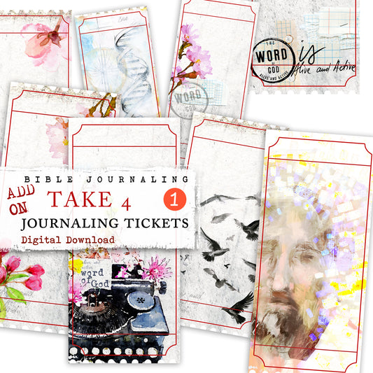 Journaling Tickets - digital download - ADD ON Word of God