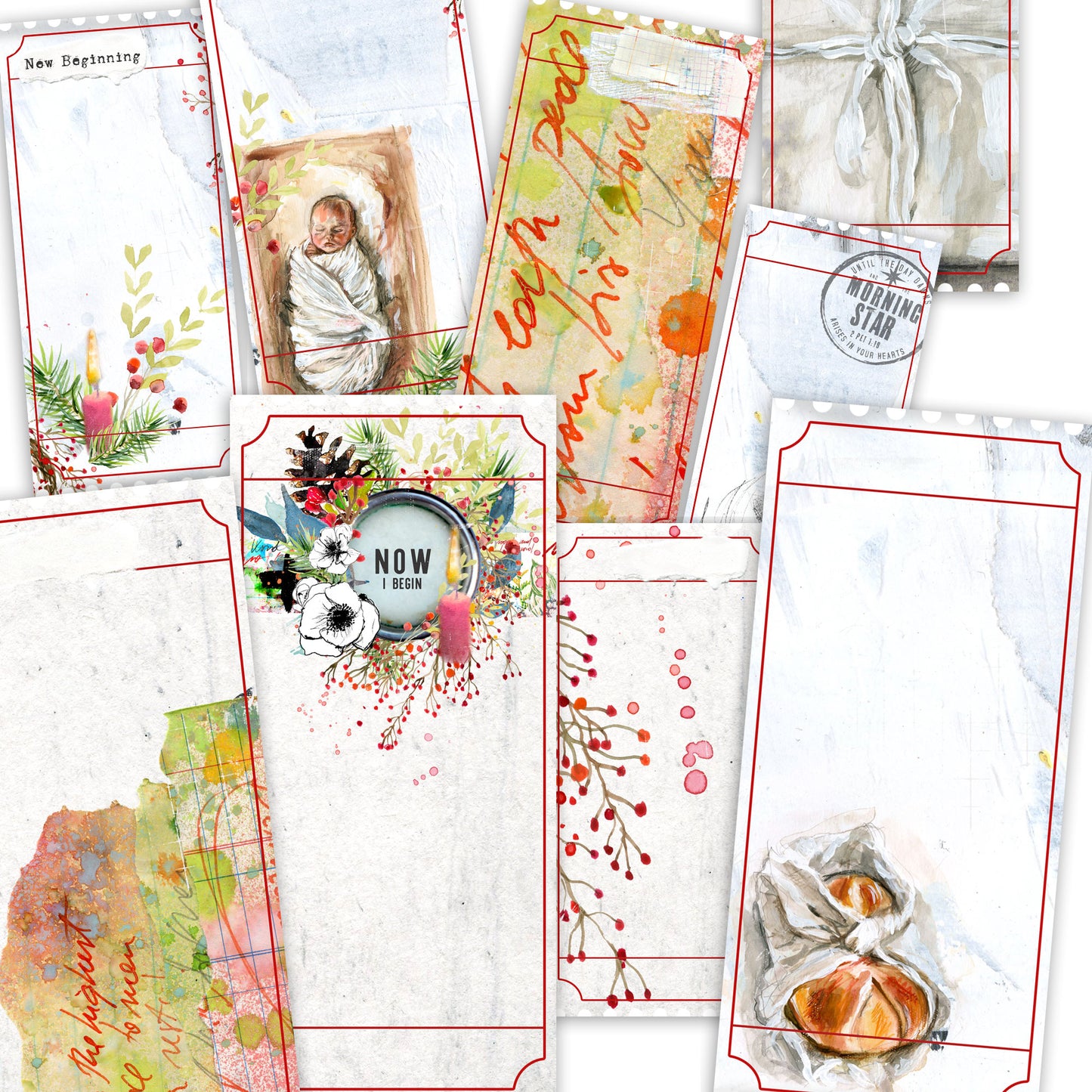 New Beginning-Journaling Tickets - digital download