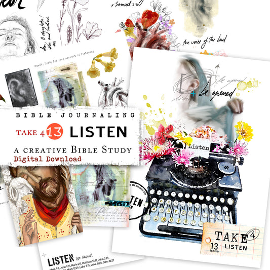 LISTEN-Take 4 Bible Journaling kit- digital download