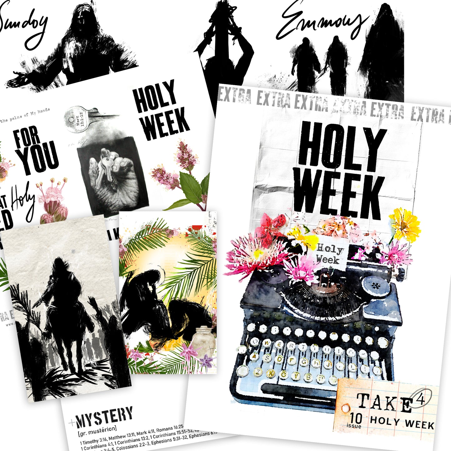 TAKE 4 - HOLY WEEK kit for Bible Journaling