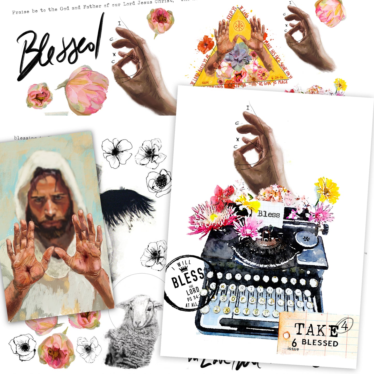 TAKE 4 -BLESSED - Bible journaling kit